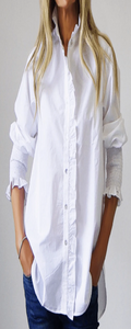 Who's Charlie White Poppy Shirt