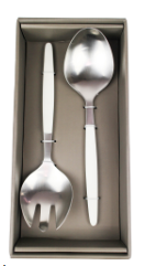 Set of 2 Metal Salad Servers
