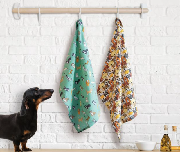 The Dog Collective Set of 2 Tea Towels