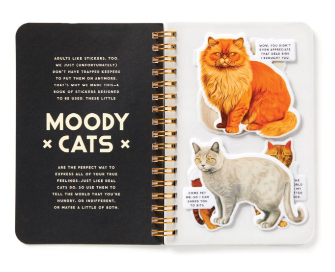 Moody Cats Sticker Book