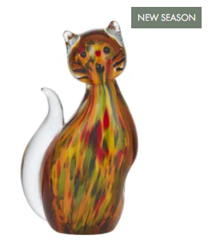 Meow Cat Glass Sculpture