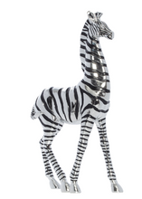 Load image into Gallery viewer, Harrare Silver &amp; Black Resin Zebra
