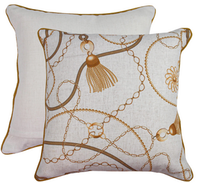 Tassel Hassle Linen Cushion