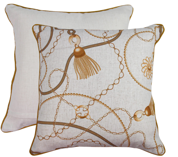 Tassel Hassle Linen Cushion