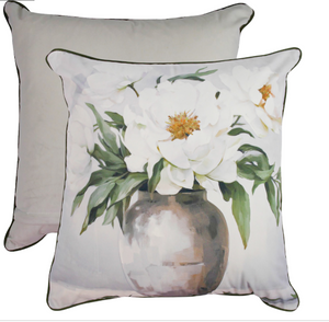 Vase-ically Perfect Velvet Cushion