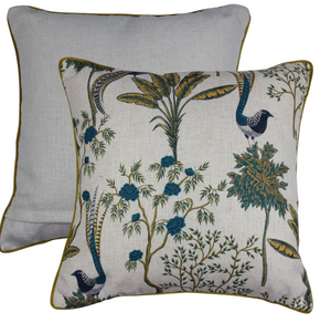 Lyre Lines Linen Cushion