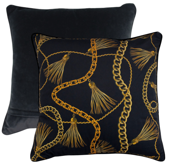 Tassel Dazzle Velvet Cushion
