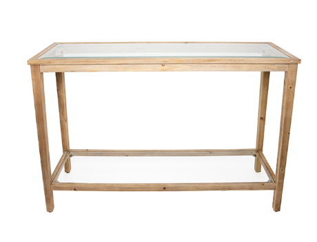Yass Double Shelf Timber Console