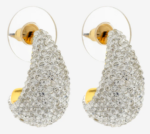 Jemma Gold Crystal Earrings