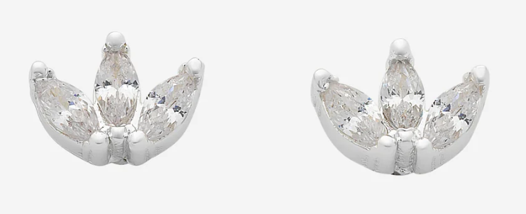 Petite Silver Bud Earrings
