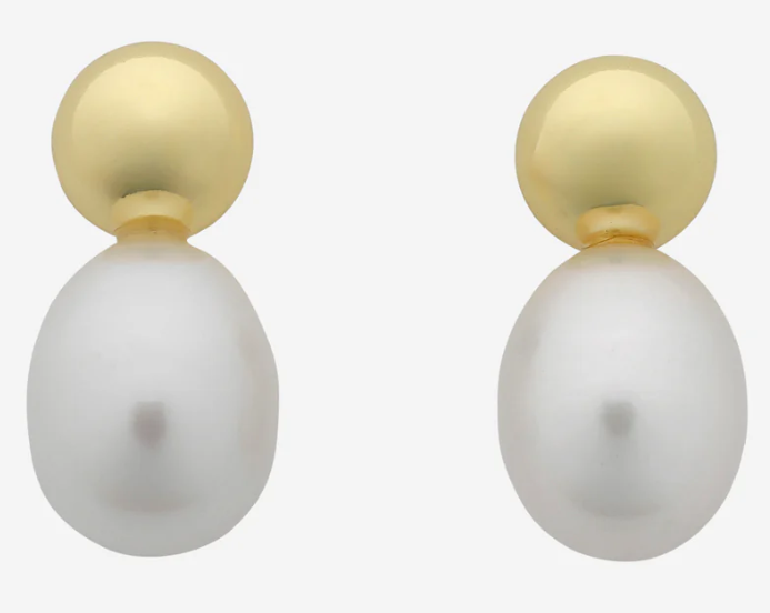 Cove Gold Pearl Earrings