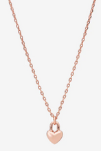 Load image into Gallery viewer, Winnie Heart Necklace: Silver/Rose Gold
