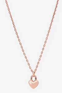 Winnie Heart Necklace: Silver/Rose Gold