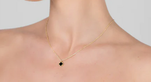 Reign Gold Jet Necklace