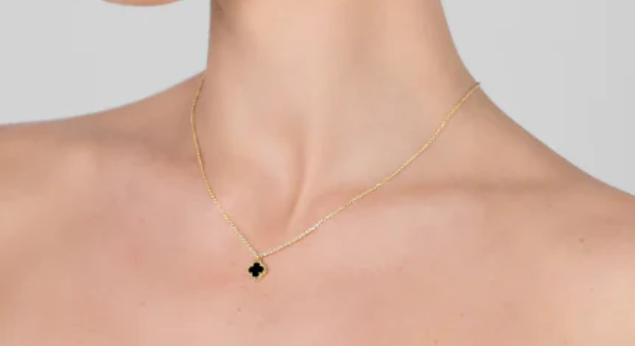 Reign Gold Jet Necklace