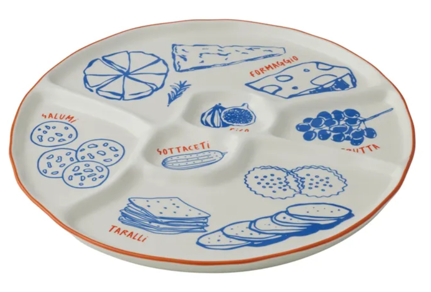 Deli Ceramic Divided Cheese Platter