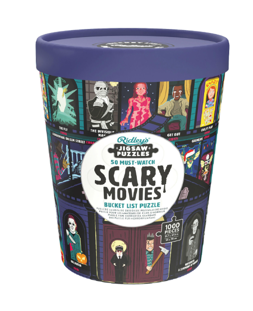 Bucket List Puzzle: 50 Must Watch Scary Movies 1000 Piece