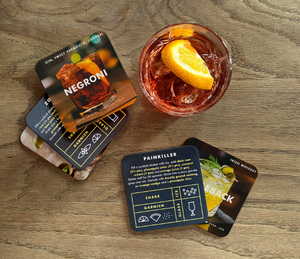 Luckies Iron & Glory - Mixology Cocktail Recipe Cards