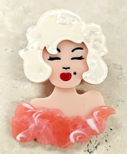 Acrylic Monroe Brooch