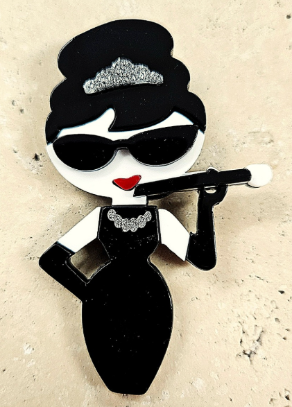 Acrylic Tiara Brooch