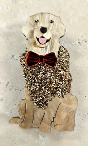 Acrylic Retriever Brooch
