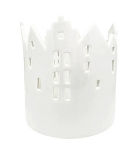 Ceramic White House Hurricane