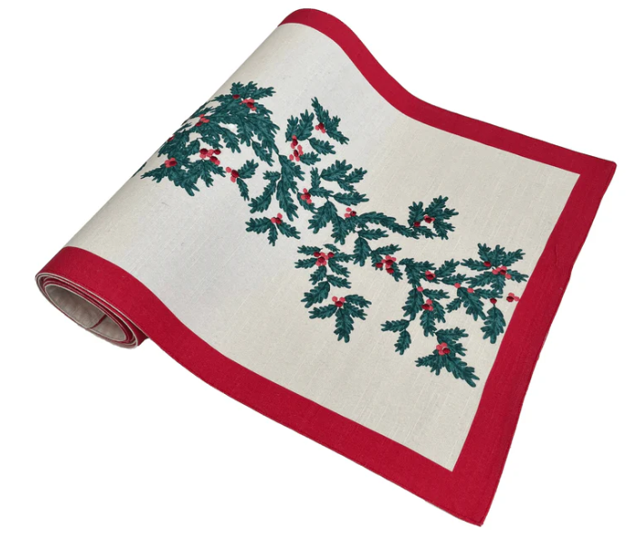 Christmas Foliage Table Runner