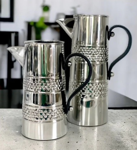 Double Band Stainless Steel Jug