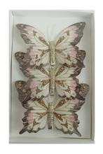 Load image into Gallery viewer, 3 Pack Clip On Butterflies: 3 Colours Available
