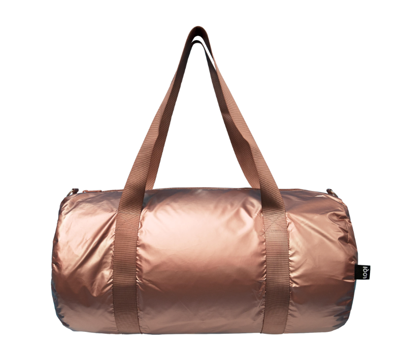Metallic Rose Gold Weekender