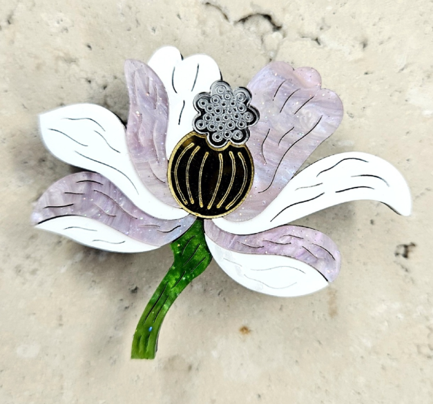 Acrylic Flower Brooch