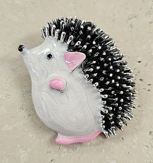 Acrylic Hedgehog Brooch