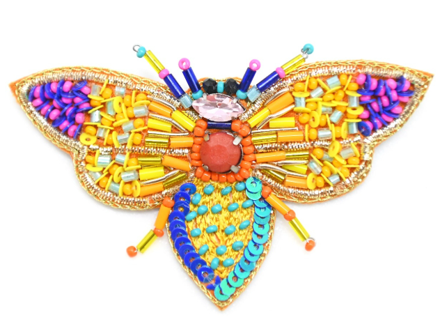 Beaded Bee Brooch