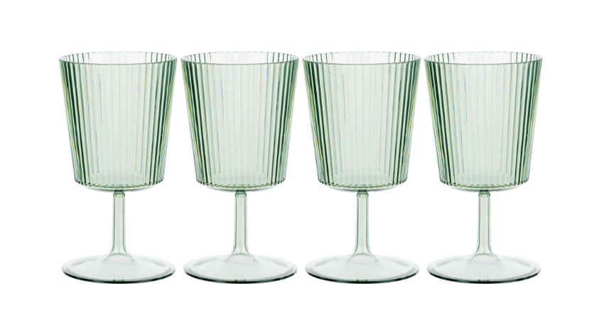 Saltara RPET 300Ml Pack Of 4 Green Wine