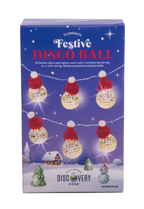 Illuminate Santa Disco Ball Lights