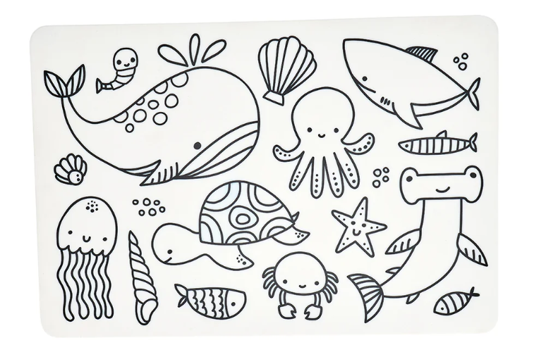 Kids Silicone Colouring Placemat