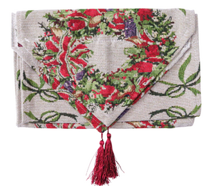 Christmas Wreath Table Runner