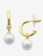 Load image into Gallery viewer, Fleur Pearl Earring: Silver/Gold
