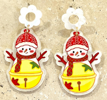 Load image into Gallery viewer, Acrylic Christmas Earrings - 7 Various Designs Available
