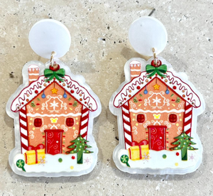 Acrylic Christmas Earrings - 7 Various Designs Available