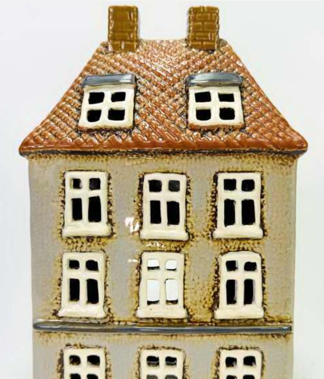 Beige Manor House- Tealight
