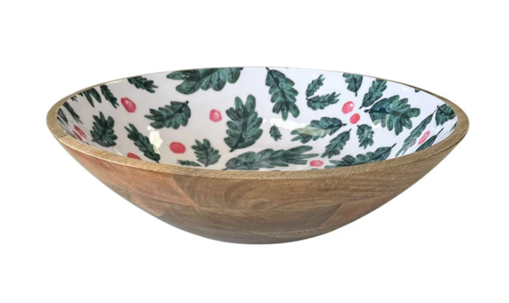 Christmas Foliage Large Serving Bowl