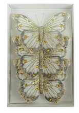 Load image into Gallery viewer, 3 Pack Clip On Butterflies: 3 Colours Available

