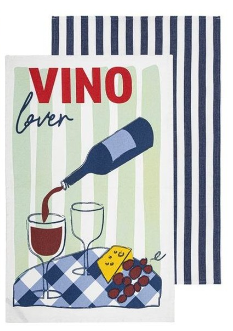 Capri 2 Pack Assorted Tea Towels