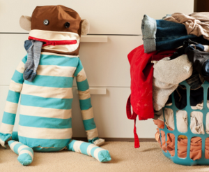 Sock Monkey Laundry Bag