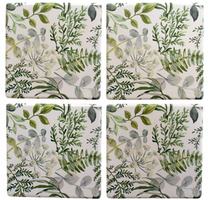 Coasters Mixed Leaf Set of 4