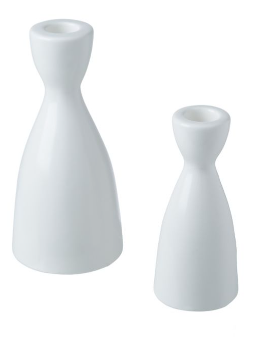 Set of 2 Slim Line Candle Holders
